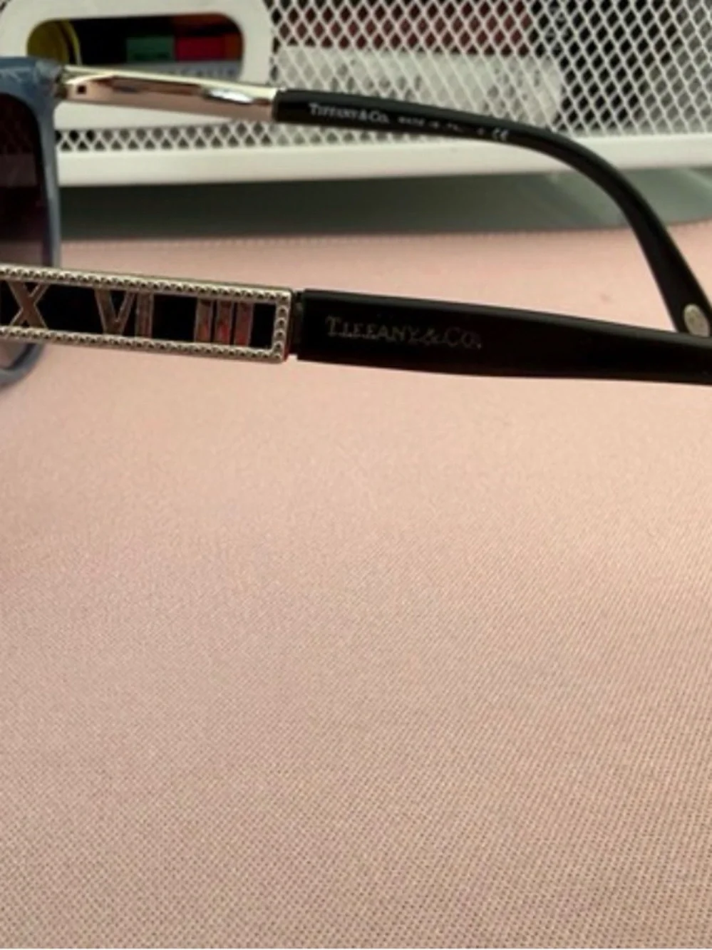 Tiffany woman’s Sunglasses TF 4097 cat eye Blue frame
